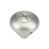 Lokar Cable Operated Automatic Transmission Shifters CO700EM Shifter, GM, 700R4, 8 in. Single Bend Chrome Stick, Original Brushed Mushroom Knob, Each thumbnail 2