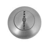 Lokar Cable Operated Automatic Transmission Shifters CO700EM Shifter, GM, 700R4, 8 in. Single Bend Chrome Stick, Original Brushed Mushroom Knob, Each thumbnail 7