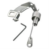 Lokar Throttle Cable Brackets SRK-4000 Bracket, Stainless Steel, Polished, Holley, Edelbrock, Carter, Rochester, Kit thumbnail 1