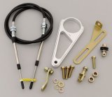 Lokar Steering Column Cable Shift Linkage ACA-1805 Linkage, 2 1/4 in. Column, Stainless Wire, Polyethylene Jacket, Black, Kit thumbnail 2