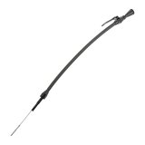 Lokar Midnight Series Flexible Engine Dipsticks XED-5020 Oil Dipstick, Flexible, Passenger Side Block Entry, Billet Aluminum, Black Anodized, Chevy, Small Block, LS, Car, Each thumbnail 2
