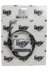 Lokar Vintage Series Throttle Cables VS-1005 Cable, Series, Black w/ Red Tracer, Black Fittings, 24 in. Long, Carbureted, Universal, Each thumbnail 4