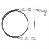 Lokar Hi-Tech Throttle Cables TC-1000U Cable, Black Vinyl, Natural Fittings, 24 in. Long, Carbureted, Universal, Each thumbnail 1