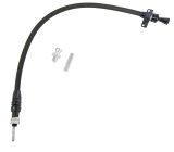 Lokar Midnight Series Anchor-Tight Locking Transmission Dipsticks X1210147 Dipstick, Locking, Braided Stainless Steel, Black, Chevy, Powerglide, Firewall Mount, Each thumbnail 1