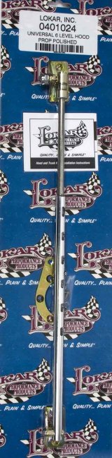 Lokar Adjustable Level Self-Locking Hood Prop 0401024 Rod, Universal, 6-Position, Polished Aluminum, Stainless Steel, Each thumbnail 3