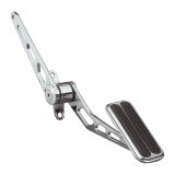 Lokar Steel Throttle Assemblies SG-6007 Pedal, Steel, Chrome, Firewall Mount, Rubber Insert, Universal, Each thumbnail 3