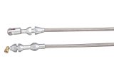 Lokar Hi-Tech Throttle Cables TC-1000LS148 Cable, Braided Stainless, Natural Fittings, 48 in. Long, GM LS, 350 Ram Jet, Each thumbnail 2