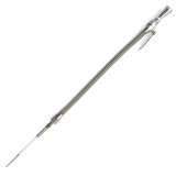 Lokar Flexible and Machined Engine Dipsticks ED-5019 Oil Dipstick, Flexible, Passenger Side Block Entry, Billet Aluminum, Brite Anodized, Chevy, Small Block, LS, Truck, Each thumbnail 1