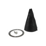 Lokar Shifter Boot Sets 70-HRB Boot, Round, Black, Naugahyde, Polished Stainless Steel Trim Ring, Each thumbnail 1