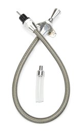 Lokar Hi-Tech Flexible Braided Stainless Transmission Dipsticks TD-34L80FM Dipstick, Steel, Natural, Firewall Mount, 4L80E, Each thumbnail 1