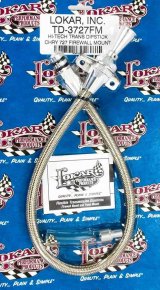 Lokar Hi-Tech Flexible Braided Stainless Transmission Dipsticks TD-3727FM Dipstick, Steel, Natural, Firewall Mount, Torqueflite 727, Each thumbnail 3