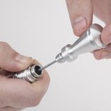 Lokar Anchor-Tight Locking Flexible Engine Dipsticks 1220044 Oil Dipstick, Flexible, Oil Pan Entry, Billet Aluminum, Brite Anodized, Ford, Small Block, 351W, Each thumbnail 2