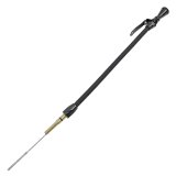 Lokar Midnight Series Flexible Engine Dipsticks XED-5008 Oil Dipstick, Flexible, Passenger Side Block Entry, Billet Aluminum, Black Anodized, Chevy, Small Block, LS1, Car, Each thumbnail 1