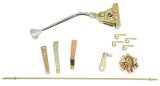 Lokar Floor Mount Automatic Transmission Shifters FM350CM Shifter, GM, TH350, 12 in. Single Bend Chrome Stick, Original Brushed Mushroom Knob, Each thumbnail 6