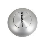 Lokar Floor Mount Automatic Transmission Shifters FM350CM Shifter, GM, TH350, 12 in. Single Bend Chrome Stick, Original Brushed Mushroom Knob, Each thumbnail 8