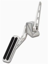 Lokar Billet Gas Pedal Assemblies for 1967-1970 C10 PICKUP, C15/C1500 PICKUP - BAG-6164 Throttle Assembly, Aluminum, Brushed, Firewall Mount, Rubber Insert, Chevy, Each thumbnail 2