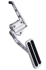 Lokar Billet Gas Pedal Assemblies for 1967-1970 C10 PICKUP, C15/C1500 PICKUP - BAG-6164 Throttle Assembly, Aluminum, Brushed, Firewall Mount, Rubber Insert, Chevy, Each thumbnail 3
