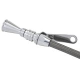 Lokar Anchor-Tight Locking Flexible Engine Dipsticks 1220214 Oil Dipstick, Flexible, Passenger Side Block Entry, Billet Aluminum, Brite Anodized, Chevy, Small Block, LS, Truck, Each thumbnail 4