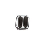 Lokar Steel Dimmer Switch Covers SG-6009 Pedal Pad, Switch, Chromed with Rubber Inserts, Automatic, Manual Transmission, Each thumbnail 1