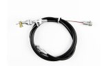 Lokar Hi-Tech Throttle Cables TC-1000LS1U Cable, Black Vinyl, Natural Fittings, 36 in. Long, GM LS, 350 Ram Jet, Each thumbnail 1