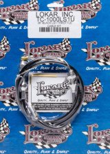 Lokar Hi-Tech Throttle Cables TC-1000LS1U Cable, Black Vinyl, Natural Fittings, 36 in. Long, GM LS, 350 Ram Jet, Each thumbnail 2