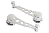 Lokar Lakester Window Cranks IDH-2031 Crank Handles, Lakester, Steel, Chrome, 1/2 in. Round Spline, Pair thumbnail 1