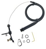 Lokar Midnight Series Stainless Steel Hi-Tech Kickdown Kits XKD-2700HT Automatic Transmission Cable, Hi-Tech, Black Braided Steel, Black Aluminum Fittings, GM, 700R4, Kit thumbnail 2