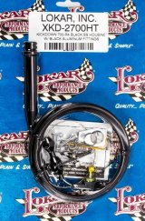 Lokar Midnight Series Stainless Steel Hi-Tech Kickdown Kits XKD-2700HT Automatic Transmission Cable, Hi-Tech, Black Braided Steel, Black Aluminum Fittings, GM, 700R4, Kit thumbnail 3