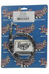Lokar Vintage Series Throttle Cables VS-1004 Cable, Series, Black w/ Blue Tracer, Black Fittings, 24 in. Long, Carbureted, Universal, Each thumbnail 4