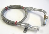 Lokar Hi-Tech Flexible Braided Stainless Transmission Dipsticks TD-30C4FMPAN Dipstick, Steel, Natural, Firewall Mount, C-4, Pan Fill, Each thumbnail 1