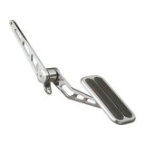 Lokar Steel Throttle Assemblies SG-6016 Gas Pedal Assembly, Spring Loaded, XL Series, Chromed w/Rubber Inserts thumbnail 2