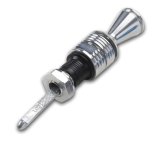Lokar Anchor-Tight Locking Transmission Dipsticks 1210134 Dipstick, Locking, Braided Stainless/Natural, Polished Handle, Bellhousing Mount, Powerglide thumbnail 1