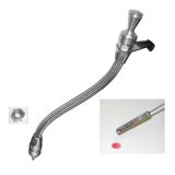 Lokar Anchor-Tight Locking Transmission Dipsticks 1210134 Dipstick, Locking, Braided Stainless/Natural, Polished Handle, Bellhousing Mount, Powerglide thumbnail 3