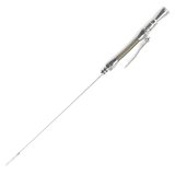 Lokar Anchor-Tight Locking Flexible Engine Dipsticks 1220014 Oil Dipstick, Flexible, Driver Side Block Entry, Billet Aluminum, Brite Anodized, Chevy, Small Block, Each thumbnail 1