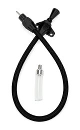 Lokar Midnight Series Flexible Braided Stainless Transmission Dipsticks XTD-34L80FM Dipstick, Steel, Black, Firewall Mount, Chevy, 4L80E, Each thumbnail 1