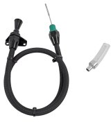Lokar Hi-Tech Flexible Braided Stainless Transmission Dipsticks XTD-36L80FM36 Dipstick, Steel, Firewall Mount, Black Tube, Chevy, GMC, 6L80E, 6L90E, Each thumbnail 2