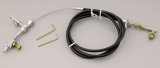 Lokar Hi-Tech Kickdown Kits KD-2727U Automatic Transmission Cable, Hi-Tech, Black Vinyl, Natural Aluminum Fittings, Mopar, Torqueflite 727, Kit thumbnail 2