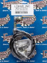 Lokar Hi-Tech Kickdown Kits KD-2727U Automatic Transmission Cable, Hi-Tech, Black Vinyl, Natural Aluminum Fittings, Mopar, Torqueflite 727, Kit thumbnail 3