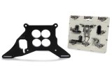 Lokar Throttle Cable Brackets XTCB-4150 Bracket, Carb Base Mounting Style, Billet Aluminum, Black Anodized, Holley 4150, Each thumbnail 2
