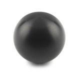 Lokar Shift Knobs SK-6913 Knob, Round, Billet Aluminum, Black Anodized, Thread On 3/8-24 in., Manual, Each thumbnail 1