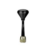 Lokar Electronic Sport Shifters ES6L80FXMB Automatic Shifter, Shifters, Detent, 6.000 in. Straight Black Stick, 3/8-24 in., Black Mushroom Knob, 6L80E, Each thumbnail 6