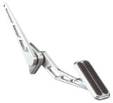 Lokar Billet Gas Pedal Assemblies BAG-6004 Throttle Pedal, Aluminum, Brushed, Firewall Mount, Rubber Insert, Universal, Each thumbnail 3