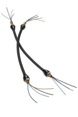 Lokar Midnight Series Headlight Wiring Harnesses XHL-1900 Harness, Headlight, 4-Wire, Braided Stainless Steel, Pair thumbnail 1
