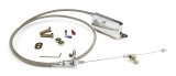 Lokar Hi-Tech Kickdown Kits KD-2400HT Automatic Transmission Cable, Hi-Tech, Natural Braided Stainless Steel, Natural Aluminum Fittings, GM, TH400, Kit thumbnail 1