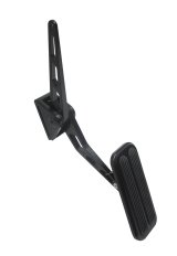 Lokar Competitor Series Throttle Pedal Assemblies XBAG-6148 Pedal, Aluminum, Brushed, Firewall Mount, Rubber Insert, Universal, Each thumbnail 1