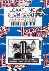 Lokar Throttle Cable Brackets XTCB-40LS13 Bracket, Billet Aluminum, Black, Body Mount, Chevy, Each thumbnail 2
