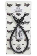Lokar Midnight Series Anchor-Tight Locking Transmission Dipsticks X1211147 Dipstick, Braided Stainless Steel, Black, Firewall Mount, Chevy, TH350, TH400, Each thumbnail 2