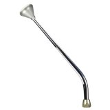 Lokar Electronic Sport Shifters ES4L60EBM Automatic Shifter, Shifters, Detent, 16.000 in. Single Bend Chrome Stick, 3/8-24 in., Brushed Mushroom Knob, 4L60E, Each thumbnail 4