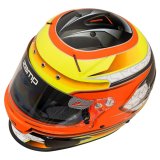 Zamp RZ-70E Switch Helmets H760C30M Helmet, Switch, Full Face, Orange/Yellow Graphic, Gloss Finish, Fire-Retardant Liner, Snell SA2020/FIA 8859-2015, Medium, Each thumbnail 3