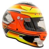 Zamp RZ-70E Switch Helmets H760C30M Helmet, Switch, Full Face, Orange/Yellow Graphic, Gloss Finish, Fire-Retardant Liner, Snell SA2020/FIA 8859-2015, Medium, Each thumbnail 6